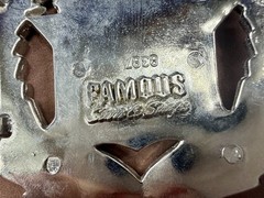 Famous Stars & Stripes Cadillac Crown Logo Olive Branch Silver Color Belt Buckle