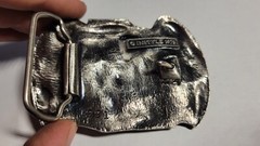 Vintage Harley Davidson #1 Wing Belt Buckle Panhead Pin Brass AMF Chopper Vest