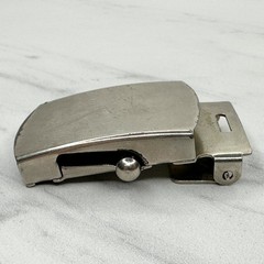 Vintage Silver Tone Web Clamp Military Style Belt Buckle Made in USA