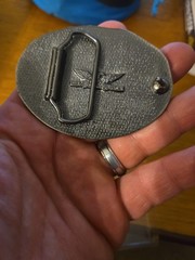 Operation Desert Storm Jan 16 1991 Metal Belt Buckle Eagle Jets American Flag