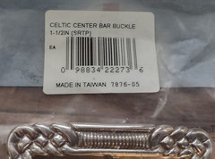 Vintage Tandy Celtic Center Bar Belt Buckle 1 1/2&Prime; (7876-05)
