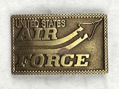 vintage 80s US AIR FORCE BELT BUCKLE usaf military us army