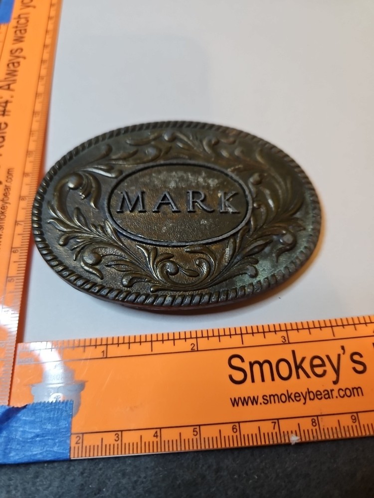 Oden Belt Buckle « Mark » Made in USA Brass Tone