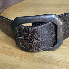 Rare VTG Peace Love Happiness Hippie Belt Boho Leather Unisex Dillon Rogers Read