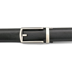 Chemstar Men&rsquo;s Comfort Genuine Leather Belt with One Click Size, Black