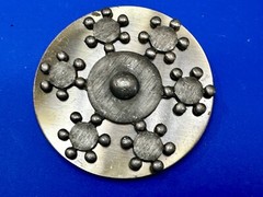 Retro Artisan Metal Work Unique Vintage Round Belt Buckle