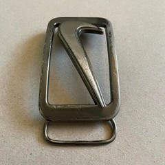 Nike Swoosh Belt Buckle Silver Metal Clip Buckle
