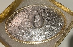 Vintage Metal Belt Buckle, Letter D, Initial D, The Heritage Collection, Nice