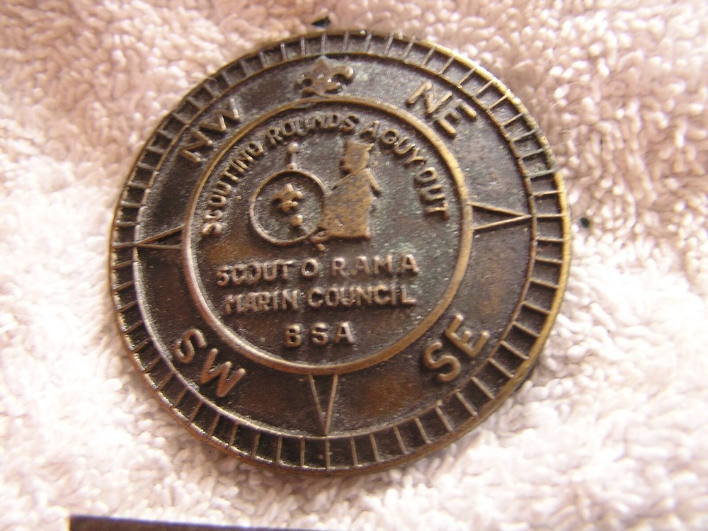 Vintage Belt Buckle BSA Boy Scouts America Scout O Rama Marin Council