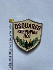 Vintage Dsquared2 big metal buckle Keeping Me Hot for Belt western Y2K