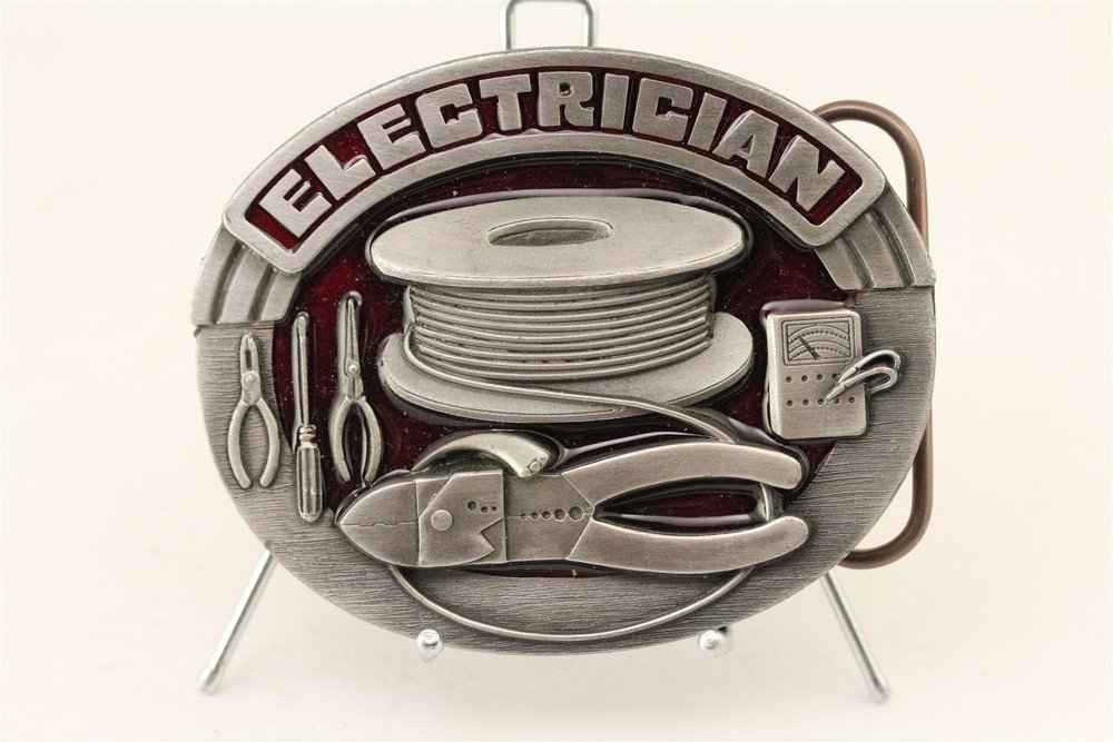 1992 Siskiyou Belt Buckle Co Electrician Buckle Never Used