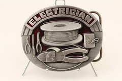 1992 Siskiyou Belt Buckle Co Electrician Buckle Never Used