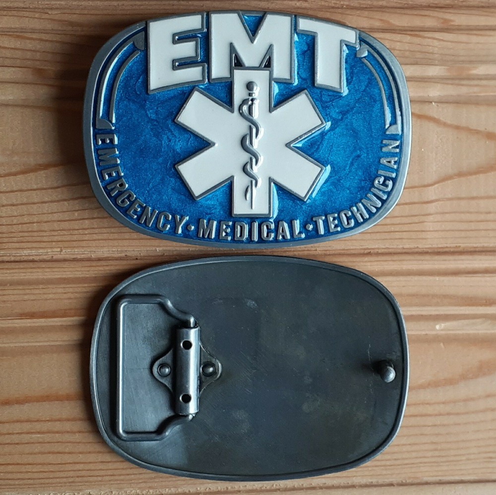 Emergency Medical Technician EMT Work Profession Belt Buckle