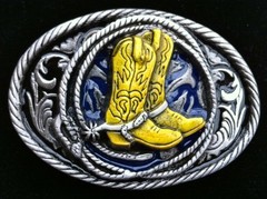 Western Cowboy Cowgirl Boots Belt Buckle Rodeo Rider Boucle de Ceinture