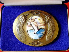 Western Style Artistic Impressions Ducks by Julie Zsupnik Belt Buckle