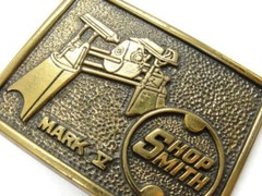 Vintage Shop Smith Mark V Belt Buckle Solid Brass USA BTS