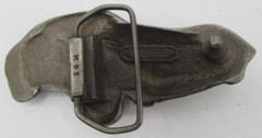 Vintage 1979 Corvette Pewter Belt Buckle by Indiana Metal Craft M93 USA