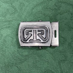 Vintage Rhythm Skateboards Web Belt Buckle Metal Flip Top Clamp USA Made Y2K 90s