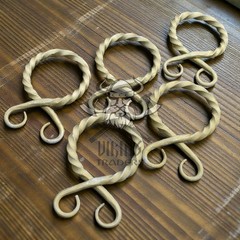 Medieval Golden Belt Buckles – Set of 5 | Vintage Style Costume & Leather Craft