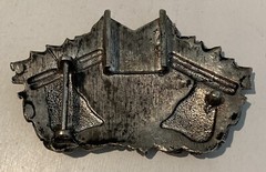 Dual Gun With Bullets Belt Buckle With Back Slot