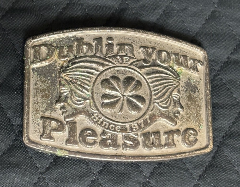 Vintage Original American Eagle Belt Buckle Dublin Your Pleasure Since 1977