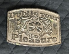 Vintage Original American Eagle Belt Buckle Dublin Your Pleasure Since 1977