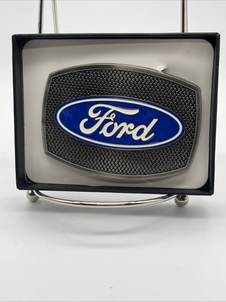 FORD OVAL GRILLE ENAMEL BELT BUCKLE OFFICIALLY LICENSED PRODUCT