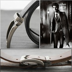 1PCS Silver Gray Quality Pin Buckle for Mens Belt