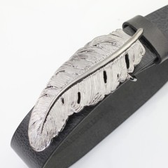 Belt buckle spring, belt buckle for 4 cm leather leather belt, removable buckle