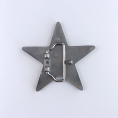 Vintage Style Black Enamel Star Belt Buckle Boucle de ceinture