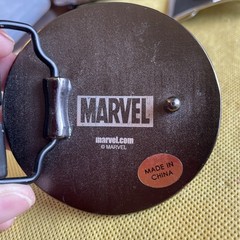 Marvel Heroes Deadpool Graphic Belt Buckle Black Red Clamp Closure Anchor