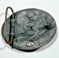 Bronco Buster Cowboy Rodeo Western Cowboy Vintage 1994 Belt Buckle Bergamot VTG