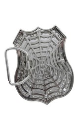 Men Silver Bling Metal Belt Buckle California State US 10 Freeway Big Statement