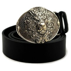 King Lion German silver belt buckle, Animal head, handmade lion belt buckle