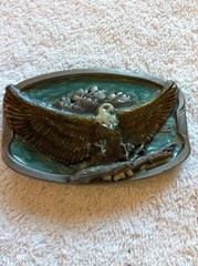 EAGLE LANDING 2 BELT BUCKLE BUCKLES OF AMERICA MASTERPIECE COLLECTION BA-139