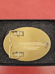 Vintage CAT Licensed Caterpillar Diesel Power Belt Buckle 1986 NIB NOS