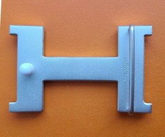 38mm H Silver Brushed Constance Belt Buckle