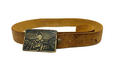 Vintage American Eagle Original Motorcycle « Ride Free » Belt and Buckle Sz 34