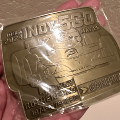 Indy 500 Pit Badge Belt Buckle 2024 Limited Edition Bronze Johnny Rutherford