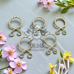 Medieval Golden Belt Buckles – Set of 5 | Vintage Style Costume & Leather Craft