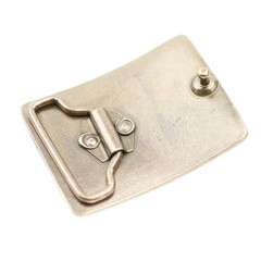 Croco Look Antique Copper Belt Buckle – Modern Minimal Design with Reptile Look
