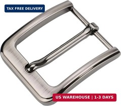 1.5 Inches (38-40 mm) Belt Buckle Single Prong Square Replacement Buckle for Men