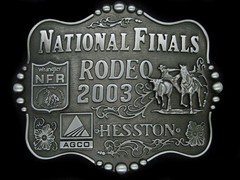 UD17139 *NOS* NFR ***2003 NATIONAL FINALS RODEO*** HESSTON COLLECTOR BELT BUCKLE