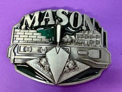 MASON Masonry Brick Laying Construction Work Tools Job Series Belt Buckle