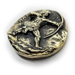 Hayk Nahapet Founder of the Armenian Nation Brass Belt Buckle