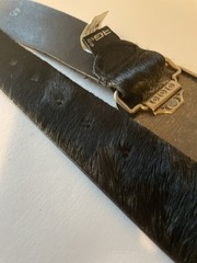 RG 512 NATURAL COW HIDE PEWTER BUCKLE “MAKE YOUR OWN DESTINY “ 85CM