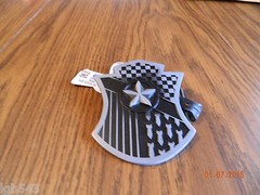 NWT-Solid Metal NAUTICAL STAR CREST and SHIELD METAL BELT BUCKLE by PUGS GEAR