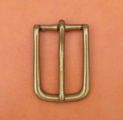 Retro Brass Long Big Heavy Single Prong Pin Leather Belt Buckle fits 40MM Strap