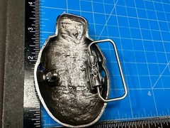 Skull Head with Iron Cross Gothic Vibe Motorcycle Biker Style 3D Belt Buckle