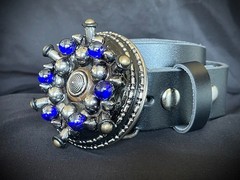 “Orbital Pressure” New OOAK Industrial Belt Buckle Blue Steel Darren McNeese